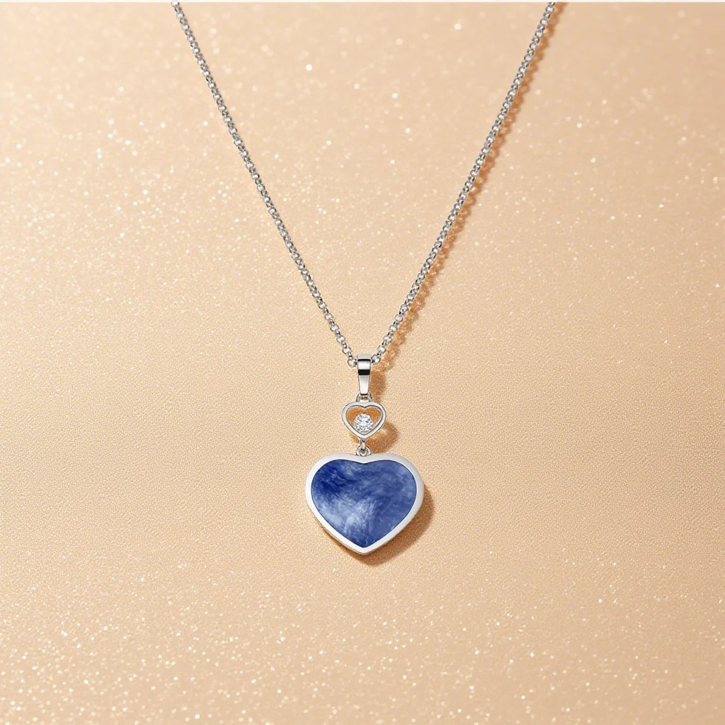 

2025 New 925 Sterling Silver Fashion Boutique Love Pendant Necklace, Sweet Girl Fashion Jewery New Year Gift Accessories