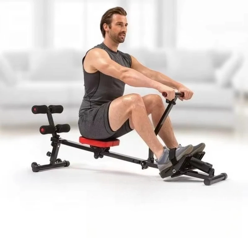 

High-quality speed digitally monitored rowing machine with 12 levels of adjustable resistance 120kg maximum weight rowing