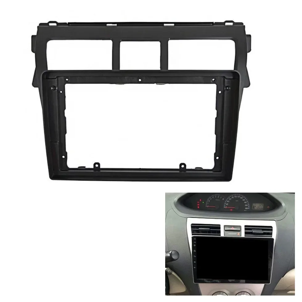 9Inch Android Car Dvd Radio Fascias Fit For Toyota 2008-2012 Vios  Frame Cd Trim Installation Kit Car Dvd Fascia Panel Frame