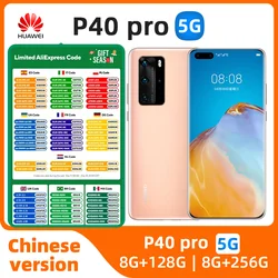 HUAWEI P40 Pro 5G Smartphone Android 6.58 inch 50MP+32MP 256GB ROM 8GB RAM Mobile phones IP68 waterproof used phone