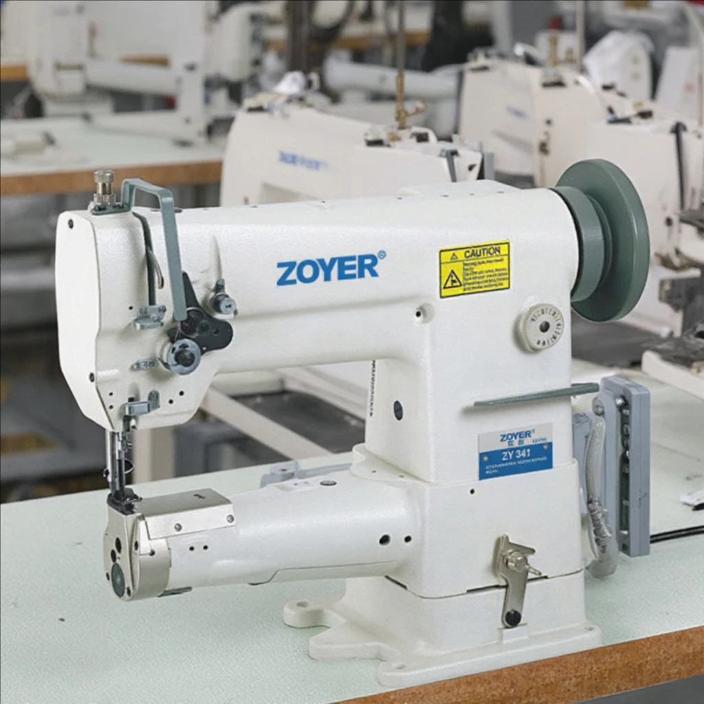 

ZY341Cylinder Bed Horizontal Feed Binding Heavy Duty Walking Foot Lockstitch Industrial Sewing Machine