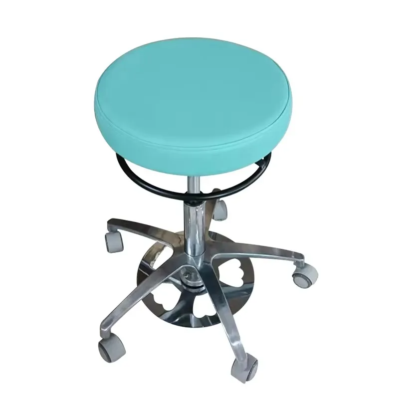Blue Small Salon Spa Pedicure Chair Aluminum Alloy Base Customizable Color High Load Bearing Massage Function Nail Salon