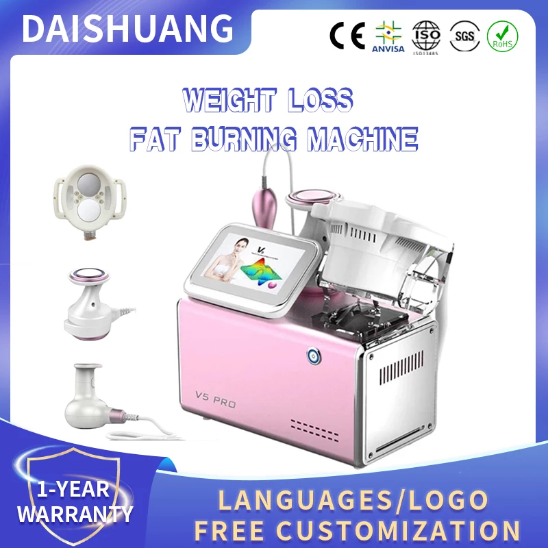 

V5 Pro 3 in 1 Cavitation System RF Ultrasound Body Vacuum Suction Slimming Shaper Weight Loss Fat Burning Machine Anti-Cellulite