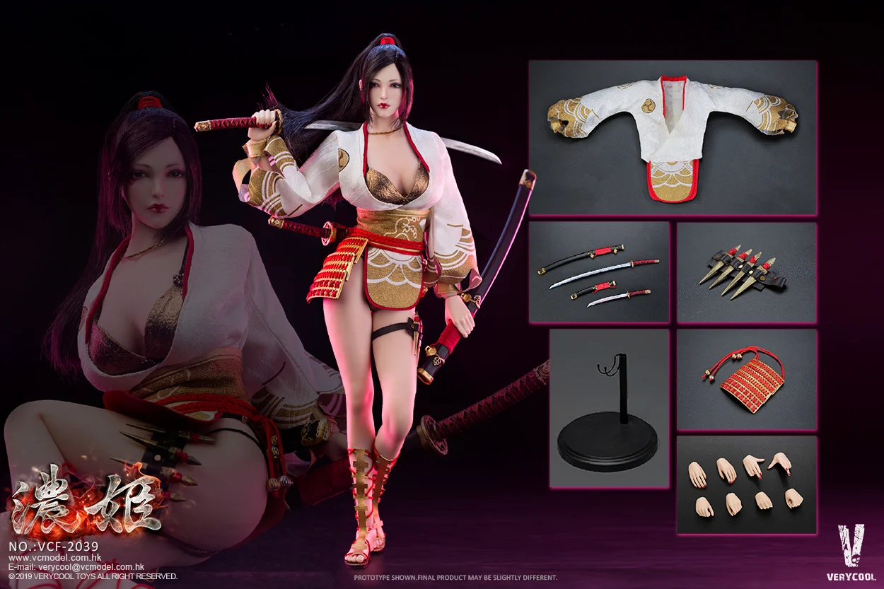 

VERYCOOL VCF-2039 1/6 Female Soldier Ancient Japanese Heroine Series — Nōhime Full Set 12'' Action Figure Model Toy In Stock