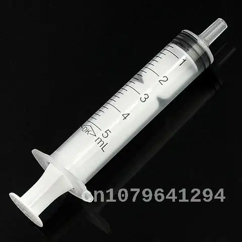 

100Pcs 5ml Injection Nutrient Syringe Refilled Industrial Screw Type Hand Push Glue Industrial Dispensing Syringe High Quality