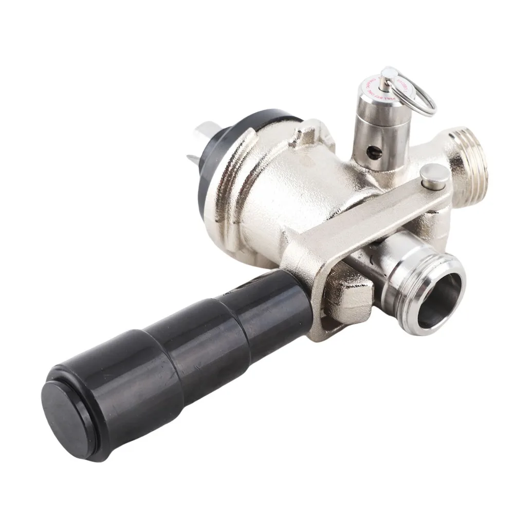 7 piece Durable S Type Keg Coupler Silver Safety Pressure Relief Valve Keg Coupler S Type Brewing System