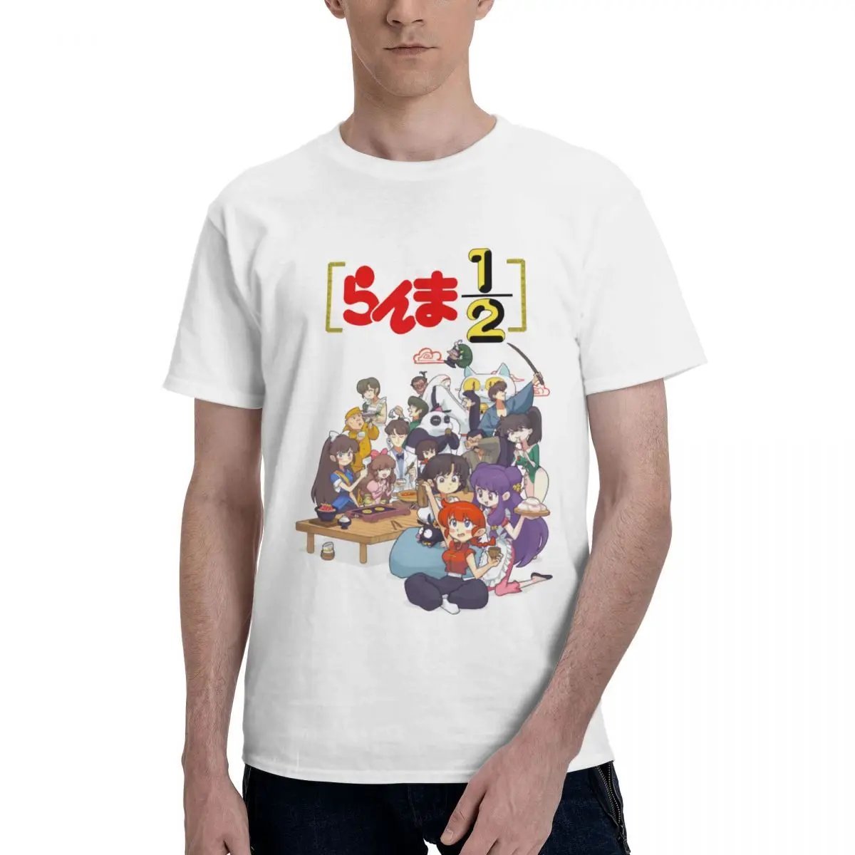 Ranma 1 2 Anime Ranma And Friends T Shirts Graphic Y2K Pops Cotton Men Women T-Shirt Clothing