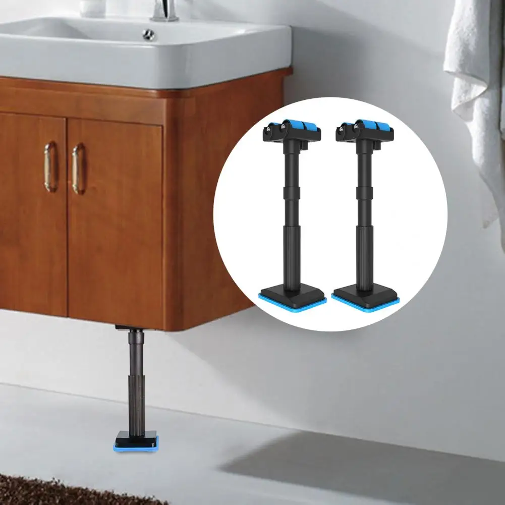 Strong Support Shelf Brackets 2pcs Cabinet Jack Support Poles High Hardness Furniture Lifting Brackets Heavy Duty Extension Rods