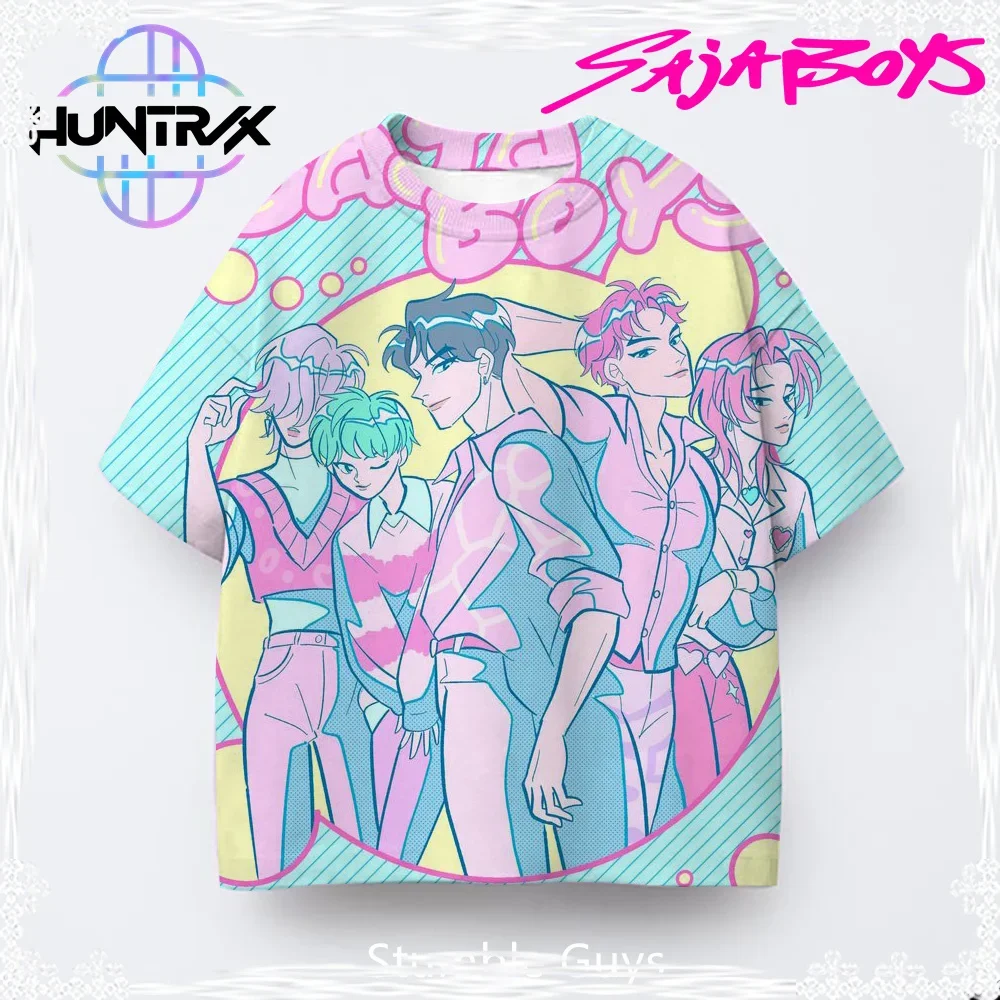 

T-Shirt 3D Cartton Short Sleeve Kids Anime Clothes Kpop Demon Hunters Summer Casual Fashion Boys Girls