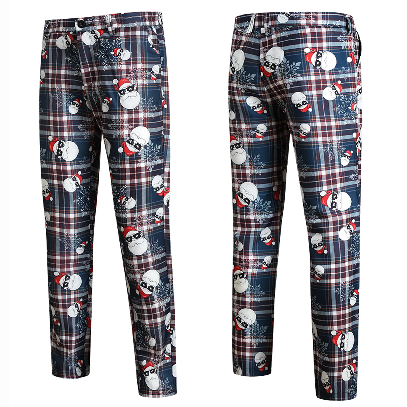 Training Pants For Man Men\'S Fashion Casual Christmas Printed Suit Trousers Pants Western- Clothes Tech Mens Pants