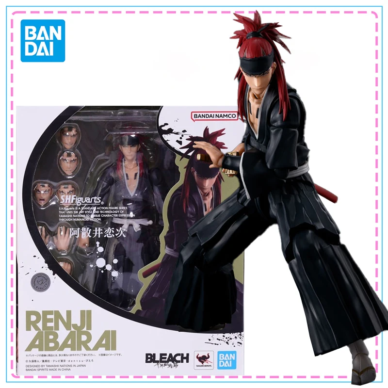 

Bandai S.H.Figuarts Bleach Abarai Renji Collection Action Figure Original Genuine SHF Model Kit Joints Movable Model Toys Gifts
