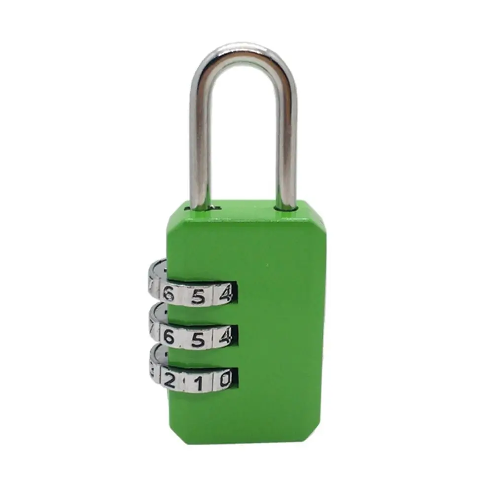 Security Combination Lock Code Lock Dormitory Cabinet  Lock Luggage Padlock Backpack Zipper Lock 3 Digit Password Lock