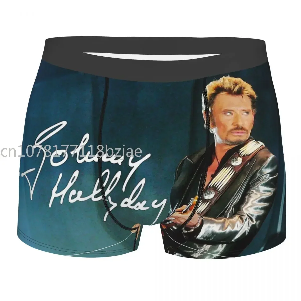 

Limited Access Johnny Hallyday Rock Music French Singer Underpants Panties Men's Underwear Shorts Boxer Briefs