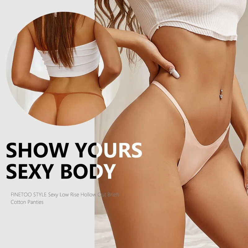 ks/sada dámských kalhotek, sexy, jednobarevné, vysoce elastické, tanga s nízkým pasem, pohodlné spodní prádlo, moderní dámské prodyšné tangá - náhled 2