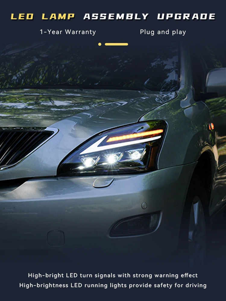 

Стайлинг фар для Lexus RX270 RX350 RX330 2004-2008 объектив проектора DRL передняя лампа светодиодные лампы автомобильные вещи авто мобильный аксессуар