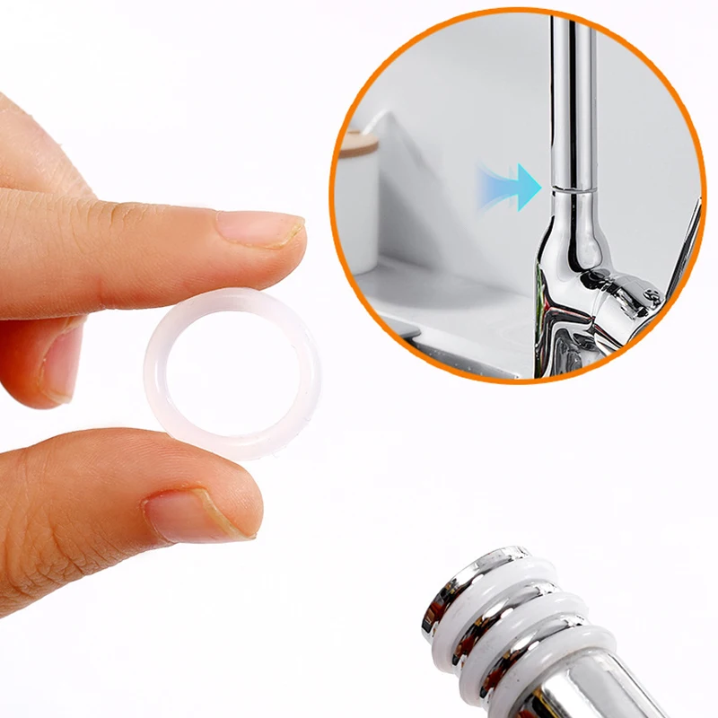 Multi Sizes Sealing Ring Spacer Plumbing Parts Silicone O-Ring Seal For Faucet Repair Kitchen Bathroom Shower 4/6 Split Pad Ring