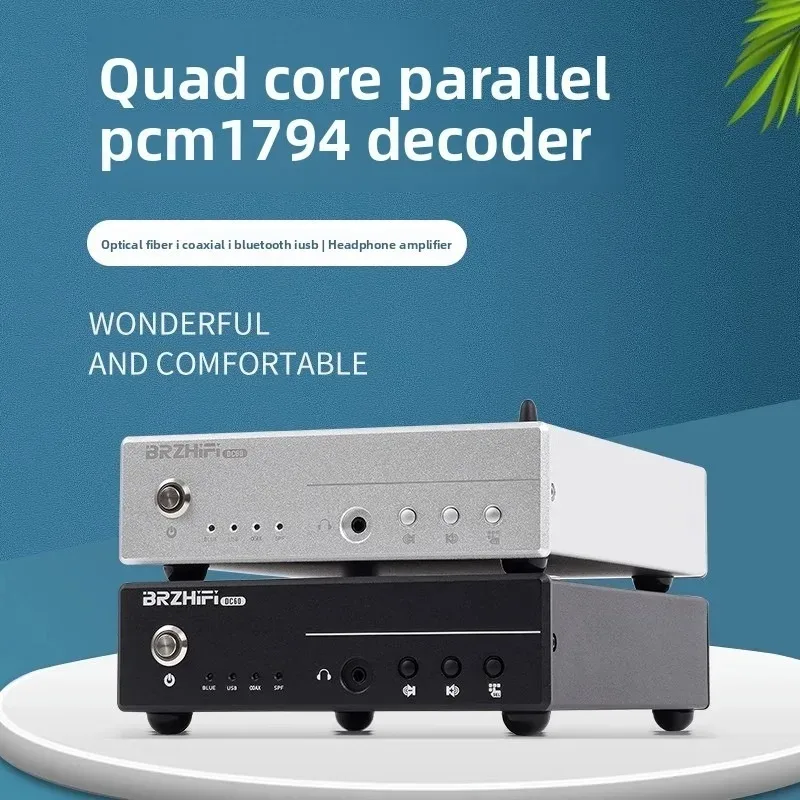

DC60 Quad-Core PCM1794 Parallel USB Decoder HiFi Audiophile DAC Headphone Amplifier Bluetooth 5.4
