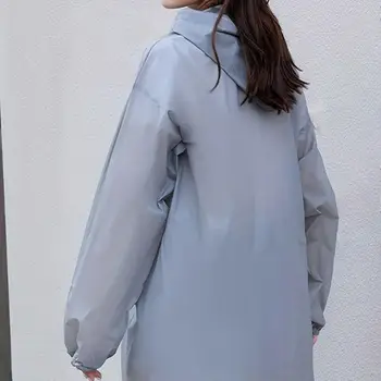 女士輕盈可重複使用連帽雨衣 - 防水EVA雨披,適合戶外活動 10 最佳銷售 長版雨衣 - №4