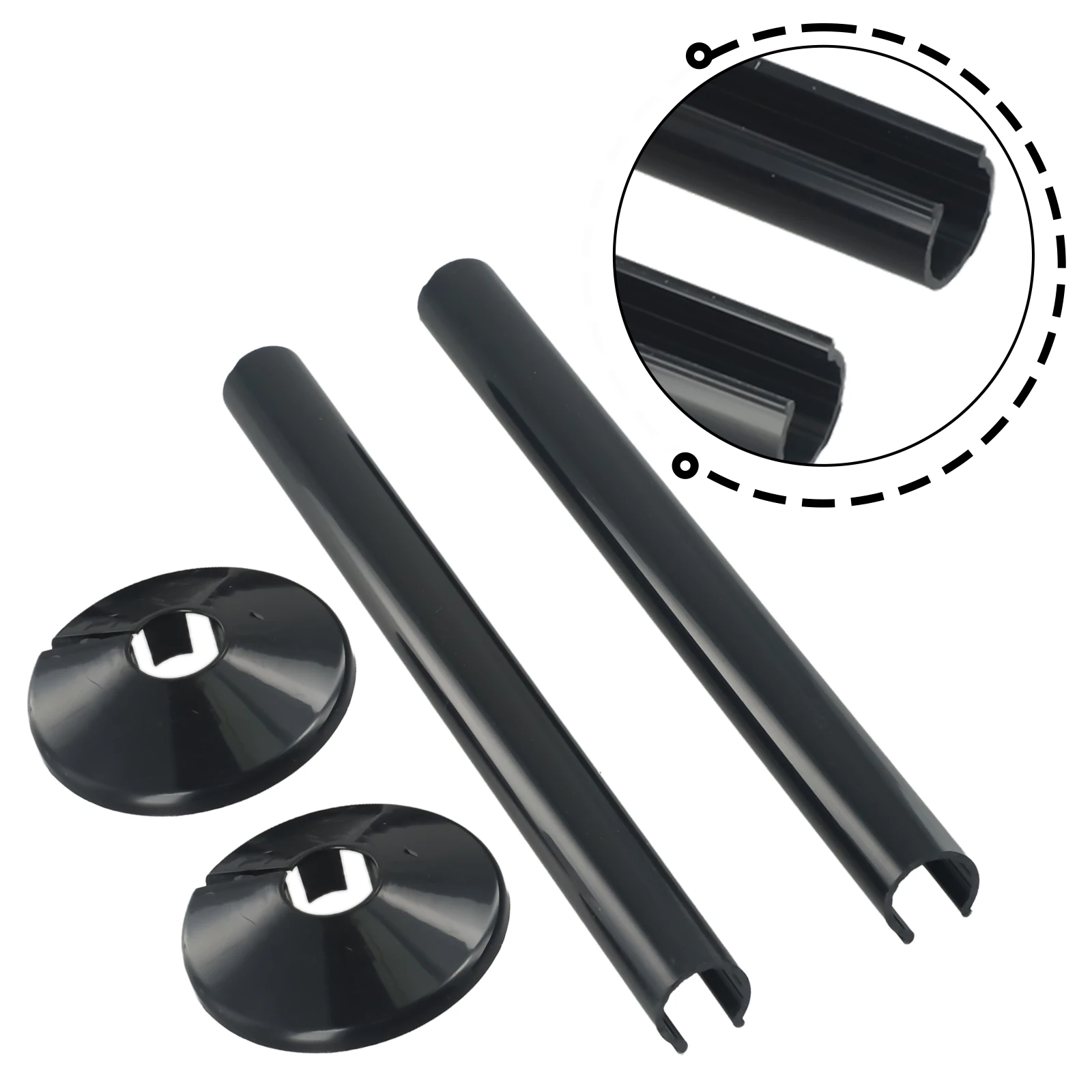 Pipe Decoration Galvanized Cover Decorative Cover 5 Colors Option Accessories Decor Fit For 15mm Pipes Plastic