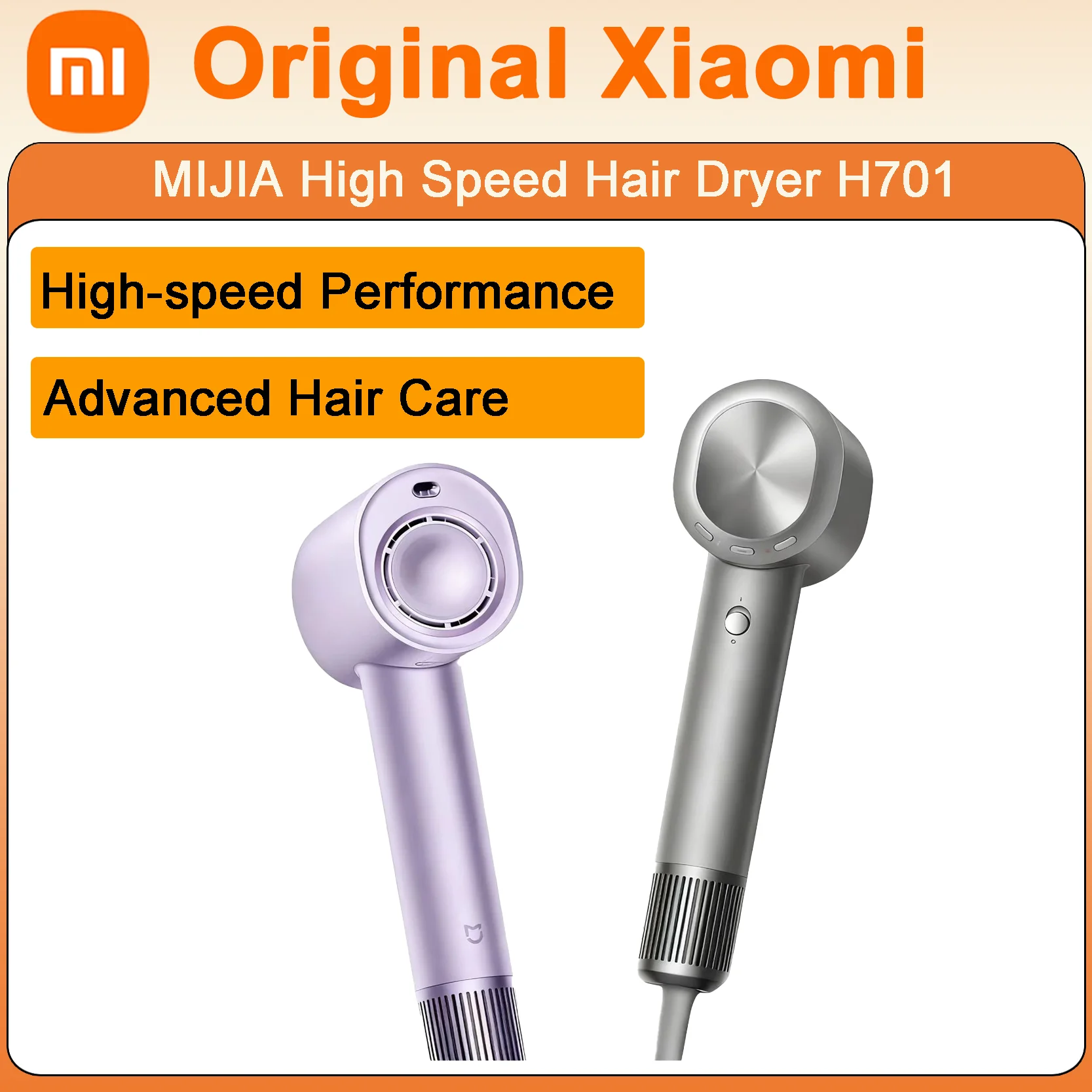 

Оригинальный высокоскоростной фен XIAOMI MIJIA H701, водный ион, 200 миллионов отрицательных веществ, профессиональный уход за волосами, быстросохнущий