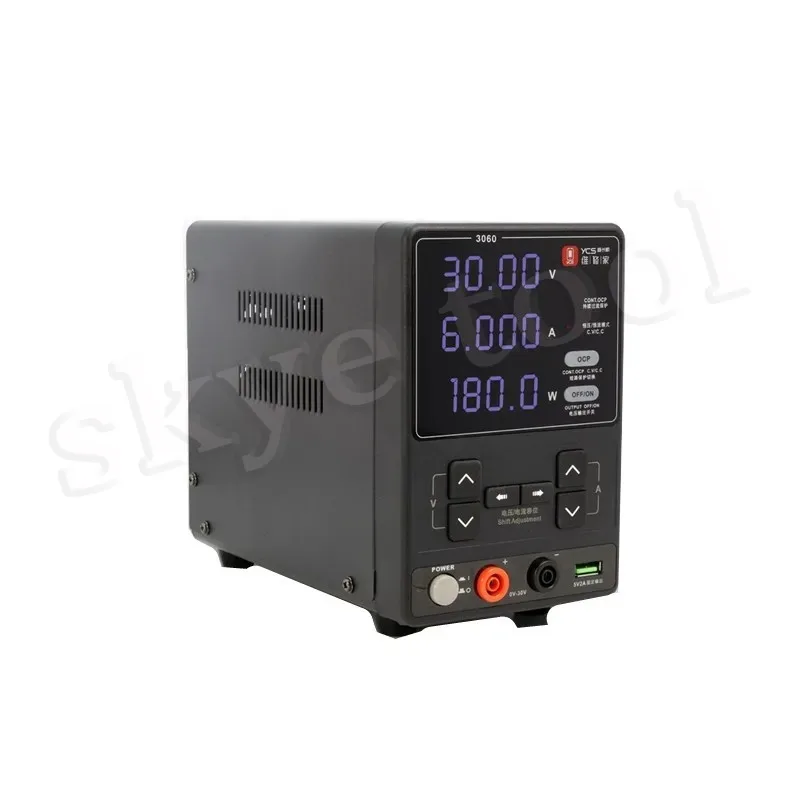 YCS 3060 30V 6A Catu Daya 180W Daya Tinggi untuk Pemeliharaan Ponsel DC Ammeter Mesin Pembakar Alat Perbaikan Sirkuit Pendek