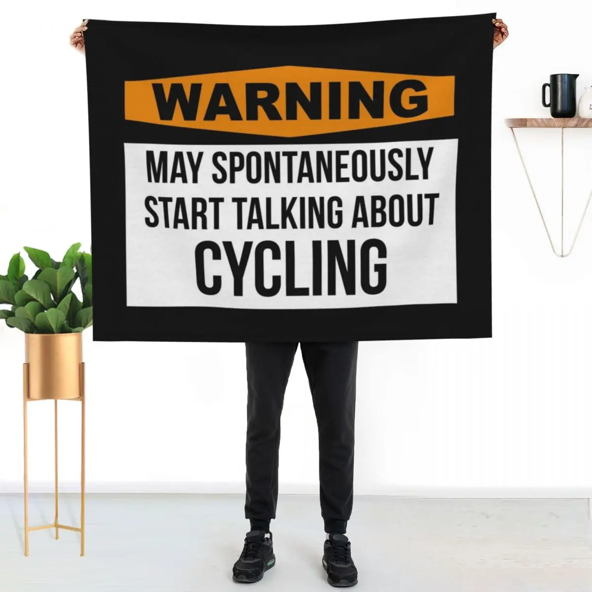 Cycling Throw Blanket Hairys Sofa Furrys wednesday Warm heavy to sleep Blankets