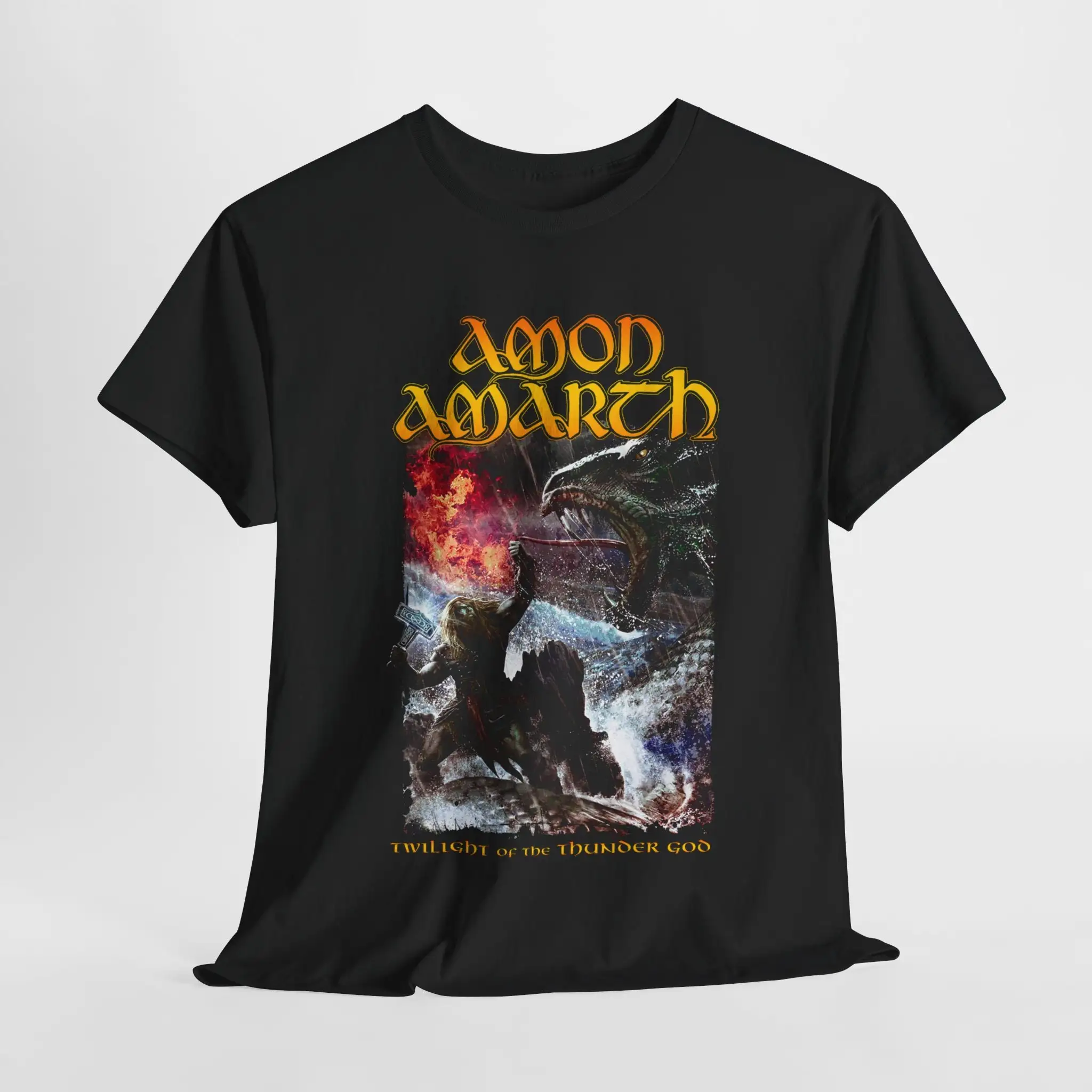 Amon Amarth Twilight Of The Thunder God Band Album T shirt Metal Rock Music sizes S 5XL unisex heavy cotton tee