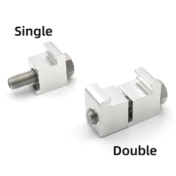 ISO Single Double C-type Wall Caliper Clamp Vacuum Flange M8 M10 M12 Aluminum Alloy Bolt Hook Blind Vacuum Fittings