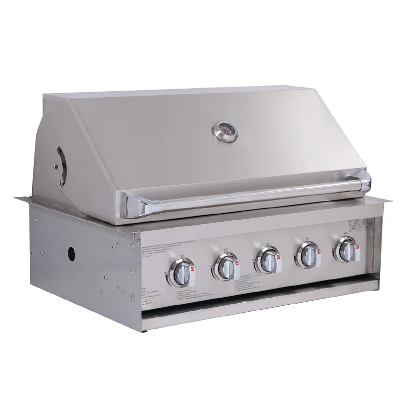 Premium Grill built-in head, Barbecue grill island, 5-Burner with Rear Burner Natural Gas 30 inches A315S-BM Island Grill Head