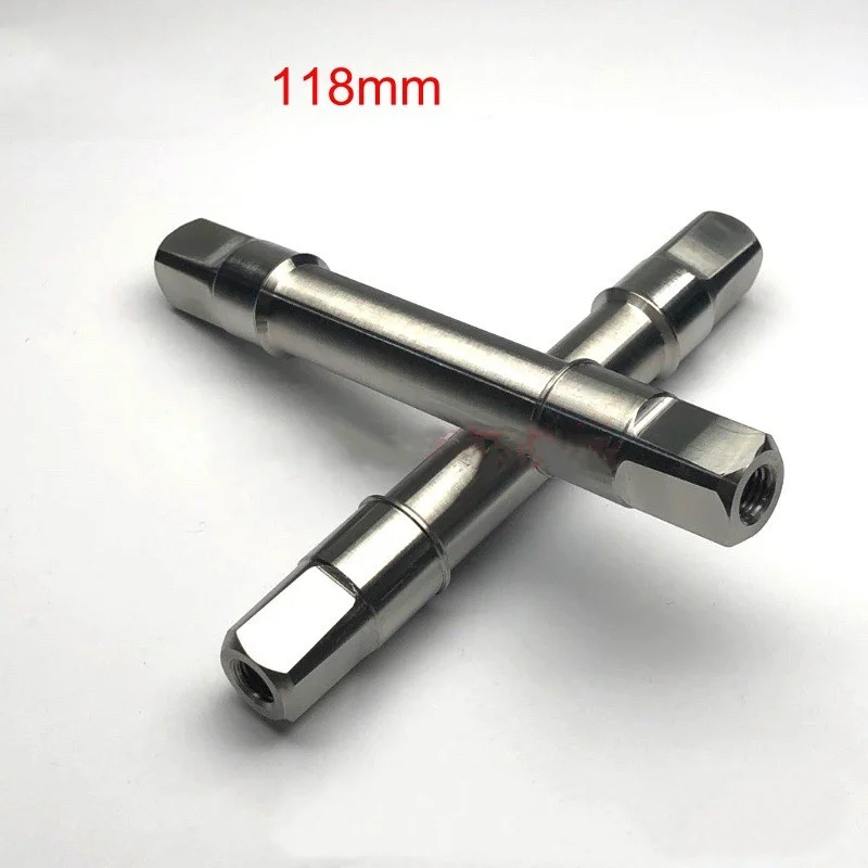 Wspornik dolny roweru łożysko tytanowe 118mm dla osi korby czworokątny otwór brompton 118