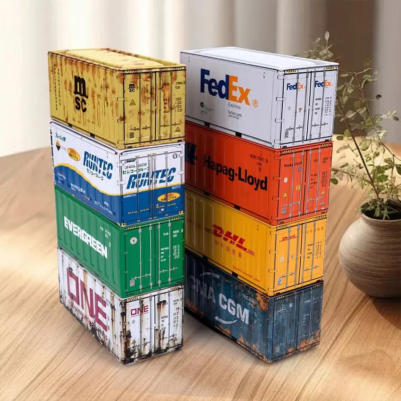 Mini caja de almacenamiento de hierro, caja de hierro de almacenamiento en miniatura, decoración creativa, recoger artículos pequeños, Mini contenedor de escritorio, modelo, regalos para niños