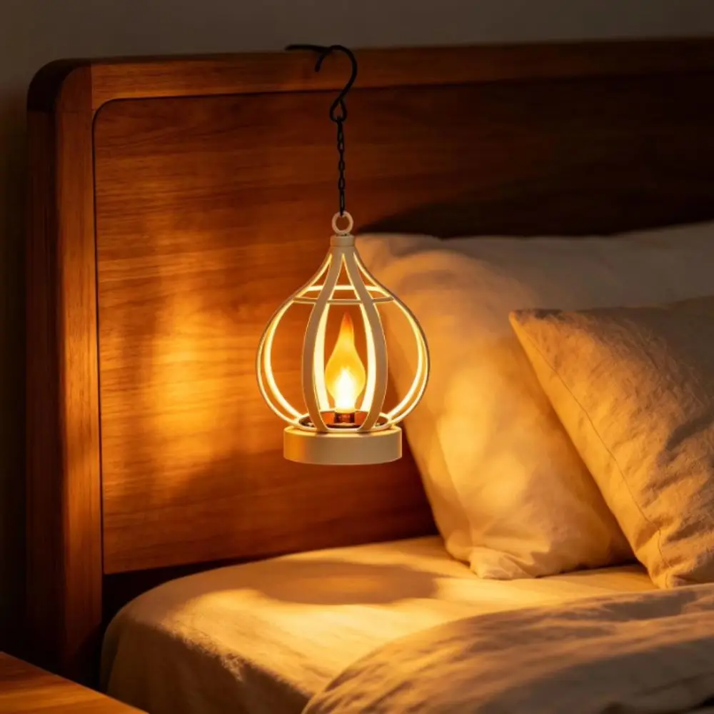 Decoration Metal Solar Lamp Waterproof Decorative Flame Lamp Atmospheric Solar Powered Lantern Outdoor