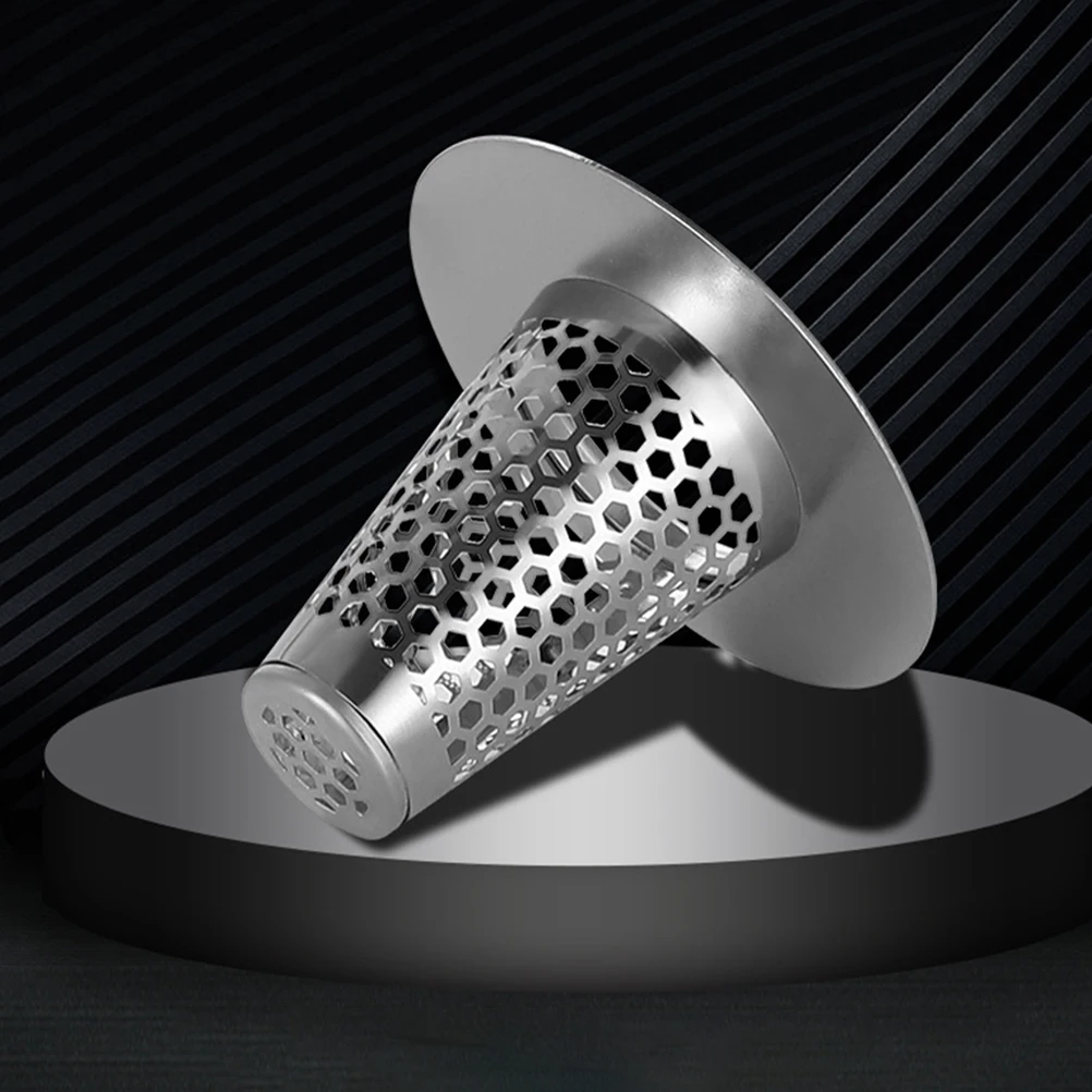 

2Pcs Metal Floor Drain Strainer Net Sturdy Stainless Steel Drain Filter Mesh Anti-Debris Sewer Filter Net Easy Install Hair