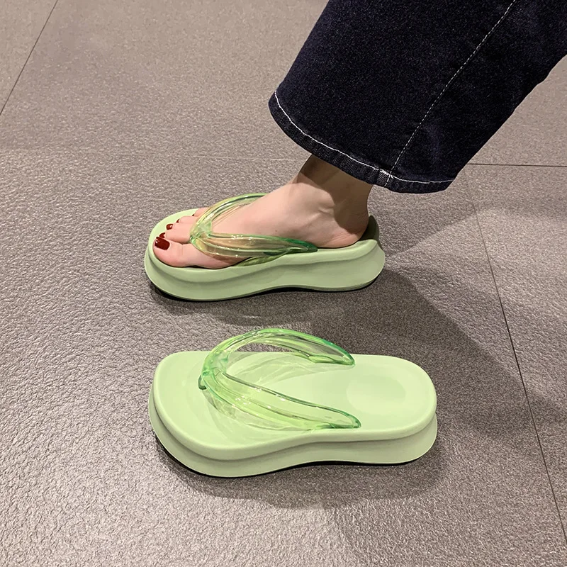 

Summer New Women's Shoes Fashion Platform Flip Flops for Woman Comfortable Vacation Casual Shoes Designer Shoes Zapatos De Mujer