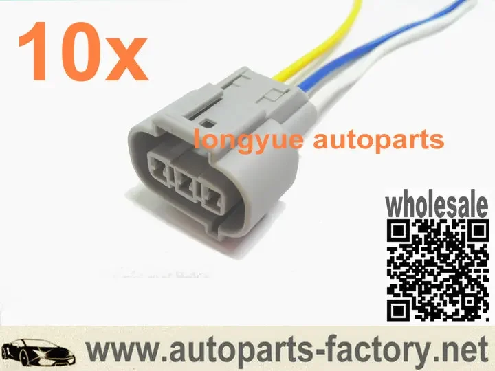 longyue 10pcs/lot Female Ignition Coil Plug Connector Pigtails Pig Tail For BYD F3 G3 L3
