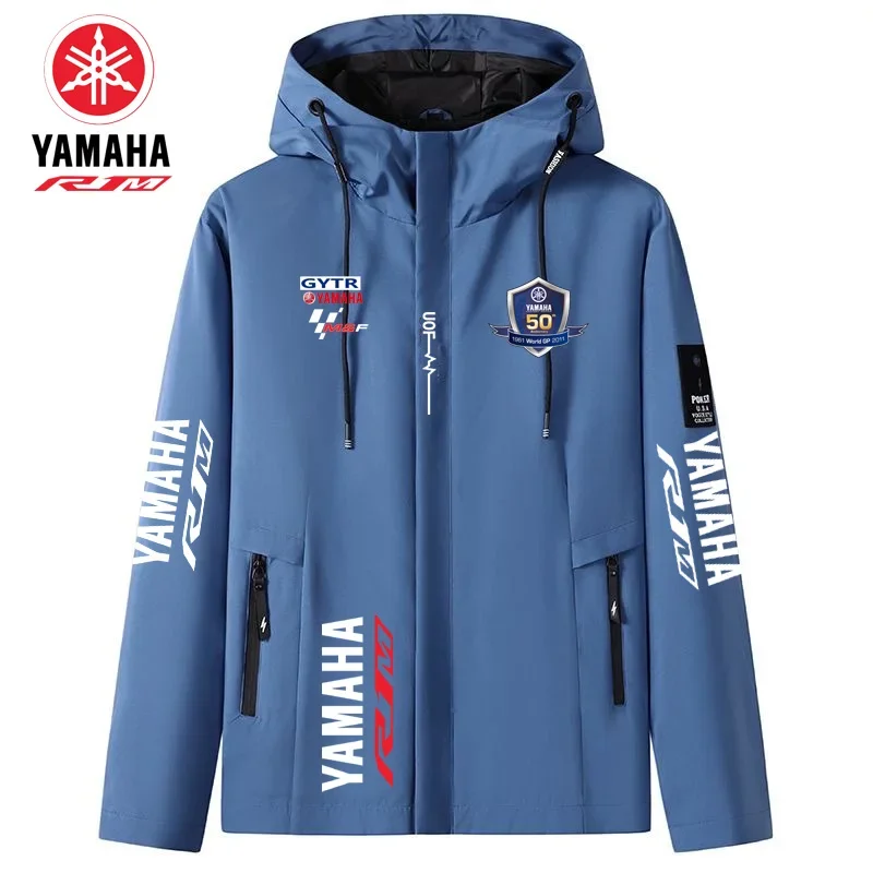 

Men's thin windbreaker jacket with YAMAHA logo, suitable for sports, leisure, outdoor and fishing, windproof, UV protection, cas
