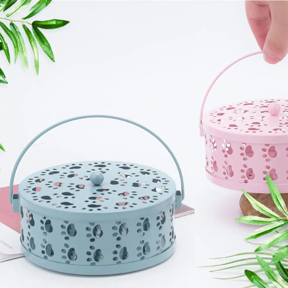 Cat Claw Design Mosquito Coil Box Metal Mosquito Coil Container Metal Mosquito Coil Holders Stylish Fireproof Solutions for Home