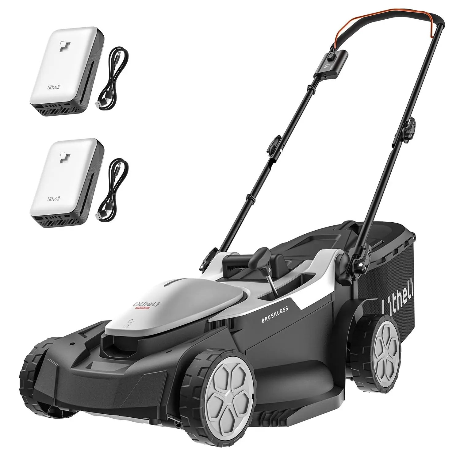 

18-дюймовая 40В (2x20В) бесщеточная газонокосилка для сада и двора, легкая беспроводная газонокосилка на аккумуляторе, с возможностью индивидуальной настройки