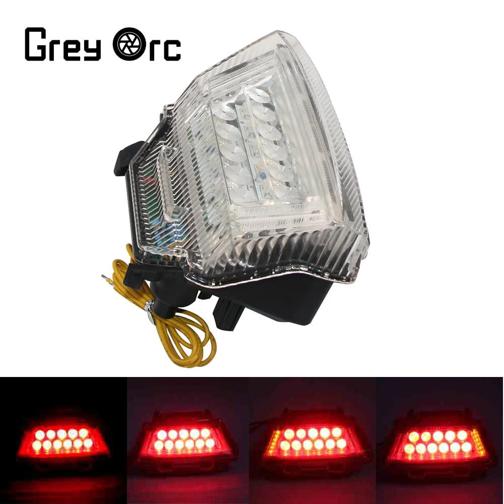 

For Kawasaki Ninja ZX10R 2011 2012 2013 2014 2015 Accessories Motorcycle 12V LED Rear Tail Light Brake Turn Signal Integration