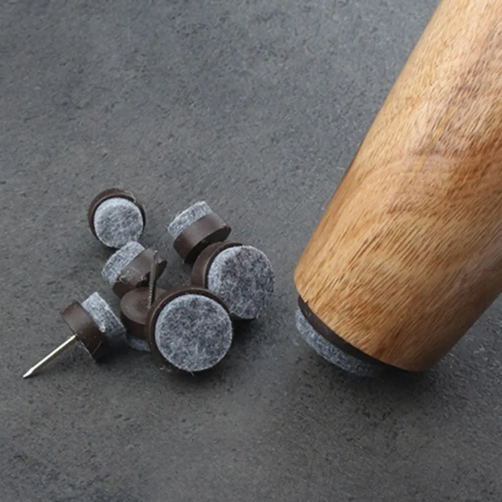 20pcs/pack Felt Foot Pad Skid Glide Nail Protector Furniture Chair Table Leg 14mm/17mm/20mm/22mm/24mm/28mm image 5
