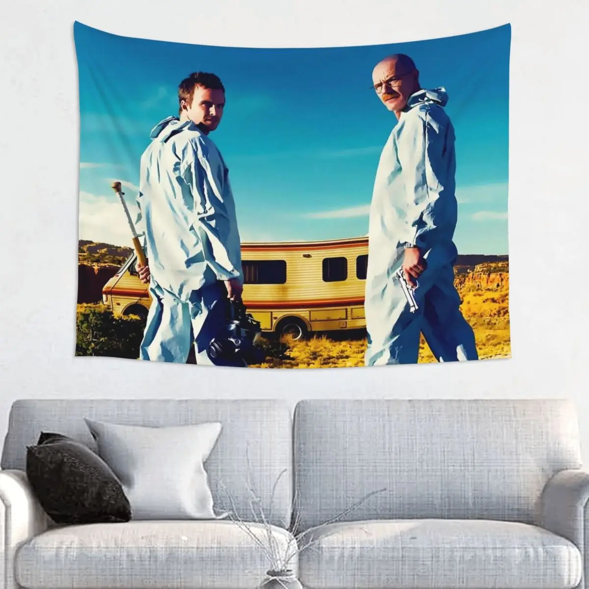 Breaking Bad Walter White Tapestry Wall Hanging Hippie Fabric Wall Tapestry INS Blanket Room Decor Wall Cloth