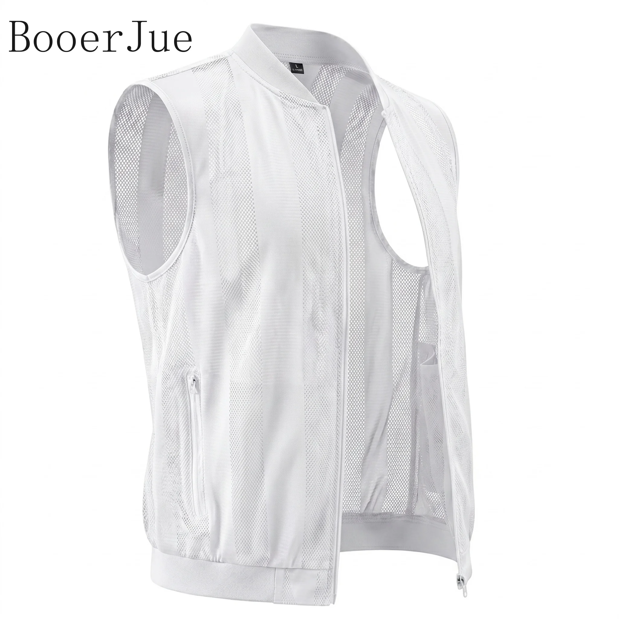 Outdoor Sports Coat Summer High-Quality Design Leisure Vest Running Cycling Hiking Vests Men's Mesh Hollow Waistcoat Breathable