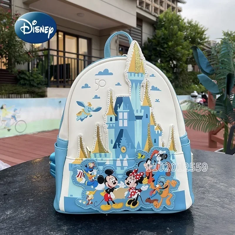 Disney Original Loungefly Backpack Luxury Brand Women\'s Mini Backpack Cartoon Women\'s Backpack Fashionable and High-quality