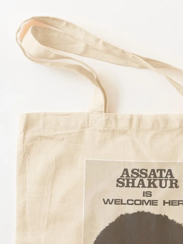 Assata Shakur is Welcome Here Tote Bag tote bag women Women's bag Handbags shopping logo