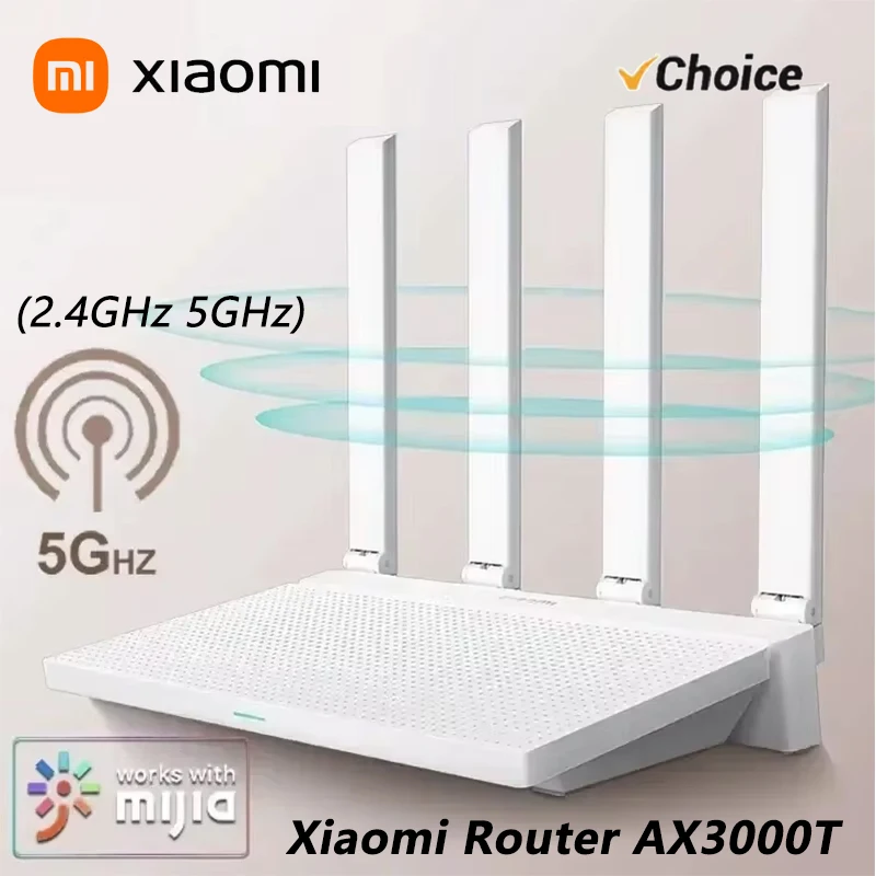 

Роутер Xiaomi AX3000T, 5 ГГц, 160 МГц, широкополосный, процессор 1,3 ГГц, высокоскоростное NFC-соединение для дома, офиса, игр (версия для КНР)