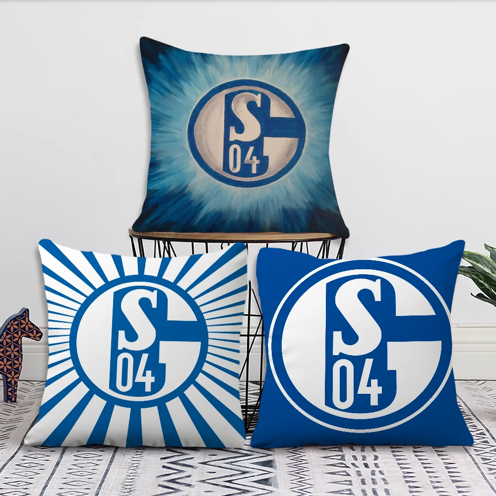 Funda de cojín del Club de fútbol S-Schalke 04 Historia, cabecero para sala de estar, cojín de oficina, cojín para dormitorio, funda de almohada para sofá y tiempo de siesta
