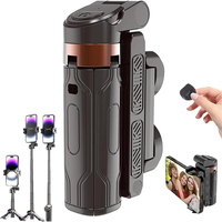 Pocket Flexible Portable Mini Bluetooth Selfie Stick Telescopic Multifunctional Tripod Stand for IPhone Android Phone Monopod