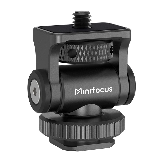 Uchwyt do monitora aparatu DSLR Minifocus 180 °   Uchwyt monitora z regulacją nachylenia Lampa błyskowa LED z funkcją wypełniania z zimną stopką do aparatu Nikon Canon Sony