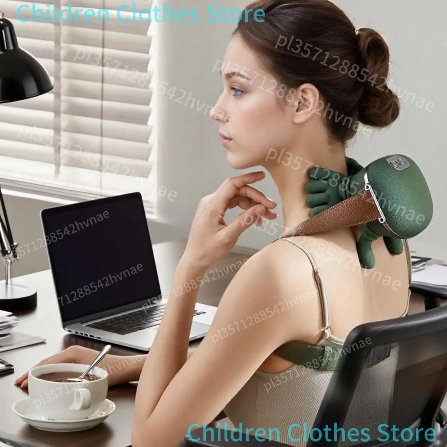 4D Shiatsu Bionischer Heizmassager mit 3 Modi, Tiefengewebe-Knetmassage für Nacken, Rücken und Schultern, Menschliches Handdesign, Muskelschmerz-Linderung