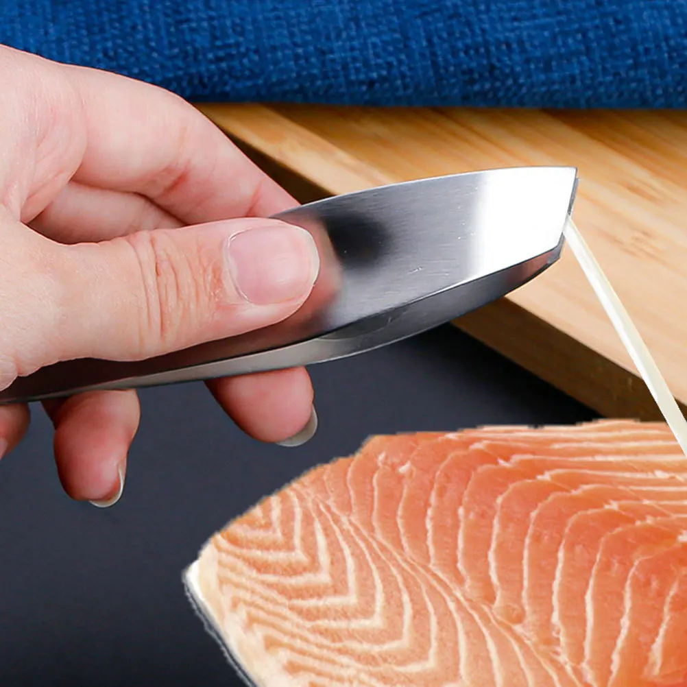 

Stainless Steel Tweezers Fish Bone Remover Tool Kitchen Chicken Tweezer Goose Tweezer Compact Convenient Multi Function Hair